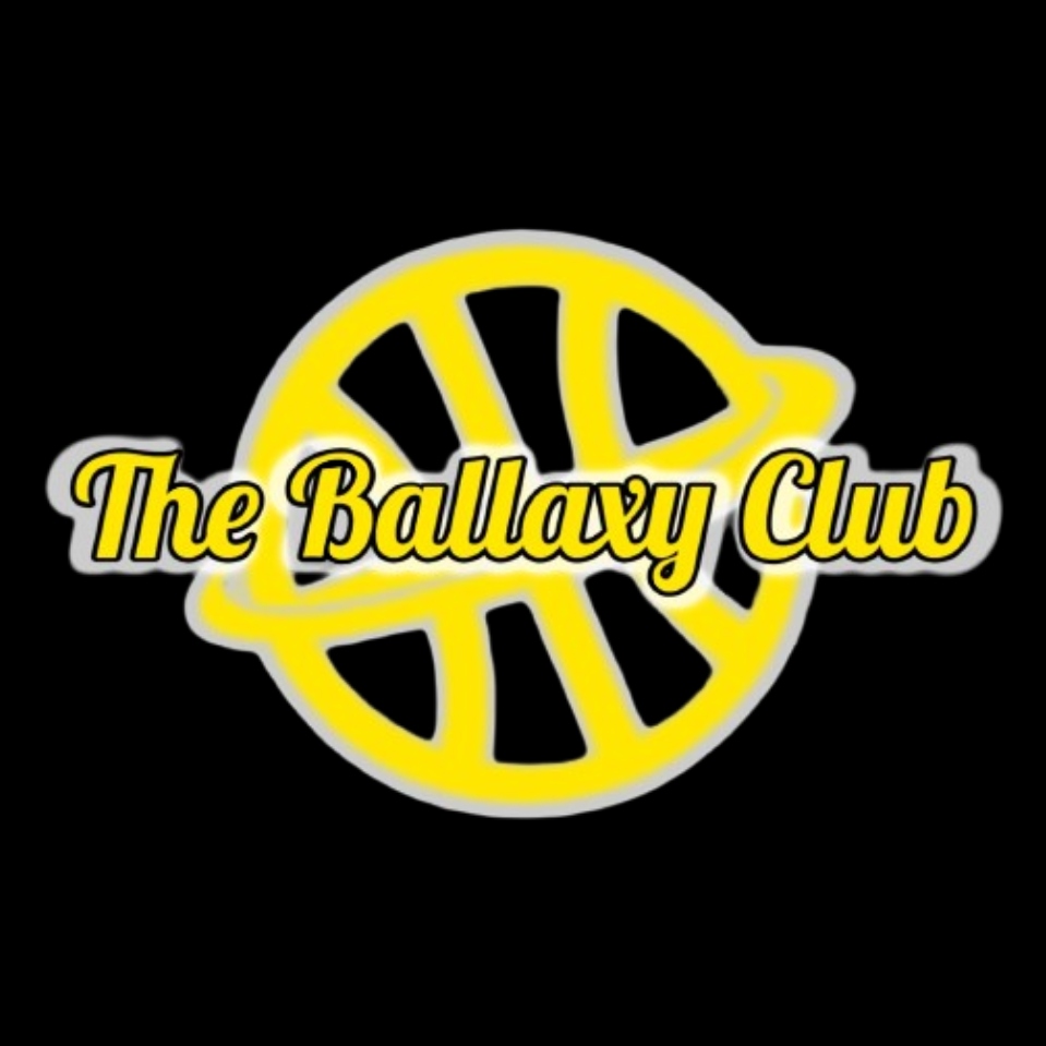 The Ballaxy Club logo, black background