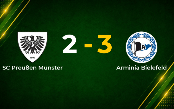 Arminia Bielefeld Edge Five-Goal Thriller at Preußen Münster