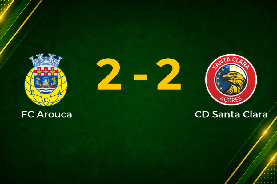Arouca and Santa Clara Share the Points in Four-Goal Primeira Liga Draw