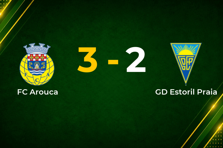Arouca Edge Estoril 3–2 in Five-Goal Primeira Liga Thriller