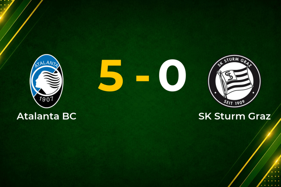 Atalanta Cruise Past Sturm Graz with Emphatic 5–0 Champions League Win