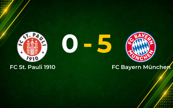 Bayern Hit Five Past St. Pauli to Tighten Grip on Bundesliga Run-in