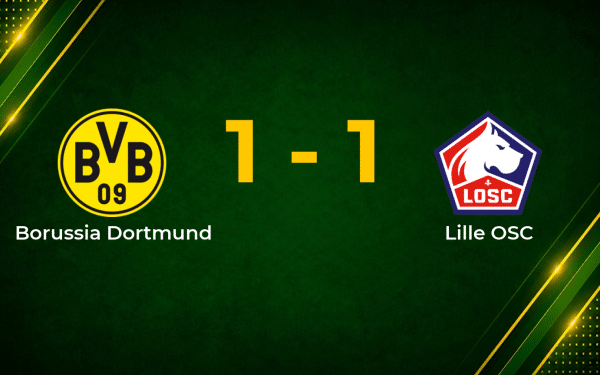 Borussia Dortmund Held by Lille in Champions League Last-16 First Leg