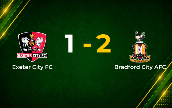 Bradford City Edge Exeter on Final Day Thanks to Jackson and Sarcevic