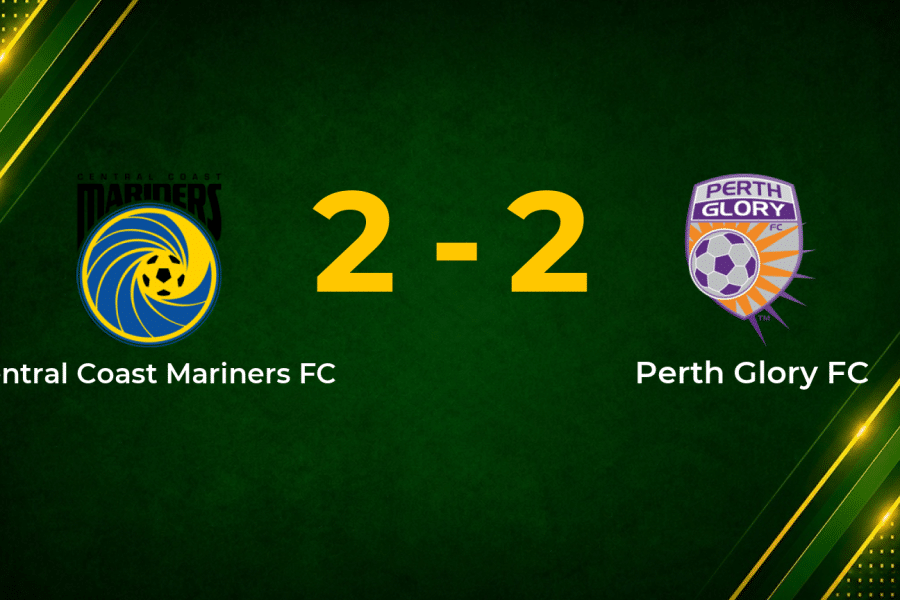Central Coast Mariners and Perth Glory Share the Points in Four-Goal A-League Draw