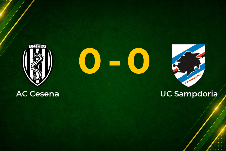 Cesena and Sampdoria Cancel Each Other Out in Goalless Serie B Stalemate