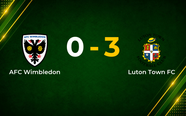 Clinical Luton Town Hit Three Past AFC Wimbledon in League One Run-In
