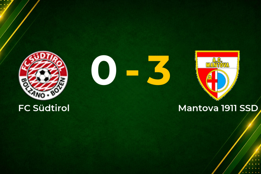 Clinical Mantova sweep past FC Südtirol with 3–0 away win in Serie B