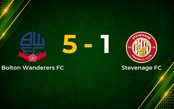 Cozier-Duberry Brace Inspires Bolton’s 5–1 Rout of 10-Man Stevenage