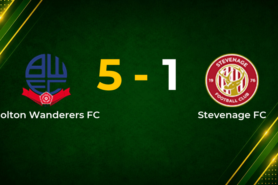 Cozier-Duberry Brace Inspires Bolton’s 5–1 Rout of 10-Man Stevenage