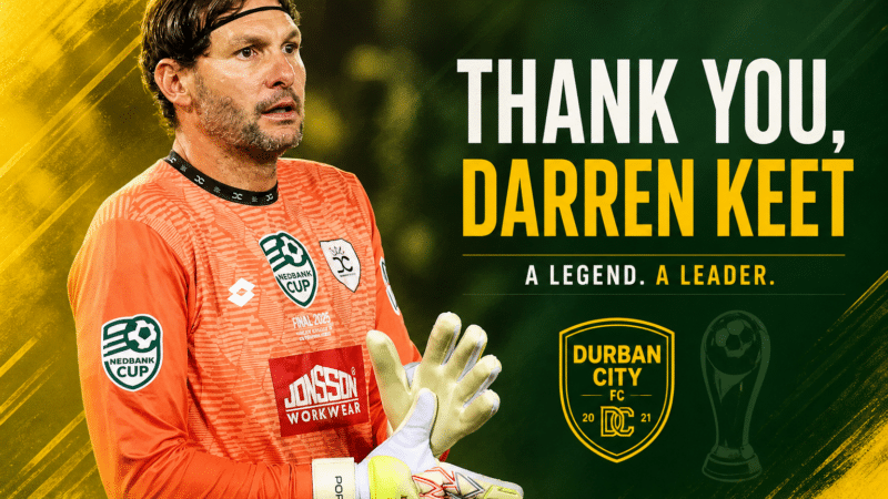 Darren Keet to Retire After Cup Glory with Durban City