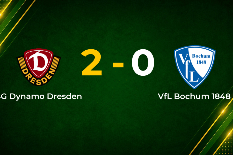 Dynamo Dresden defeat Bochum 2–0 as Ceka and Vermeij strike in key 2. Bundesliga win