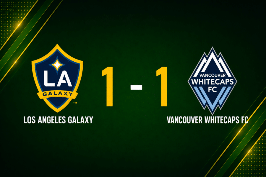Galaxy Denied Late Win as Whitecaps Strike Back for 1-1 Draw