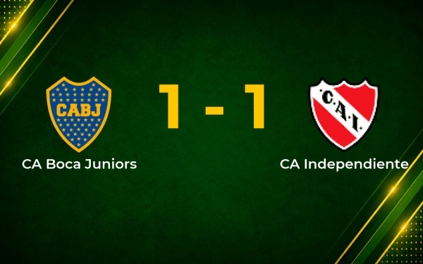 Giménez Penalty Earns Boca Juniors a Point Against 10-Man Independiente