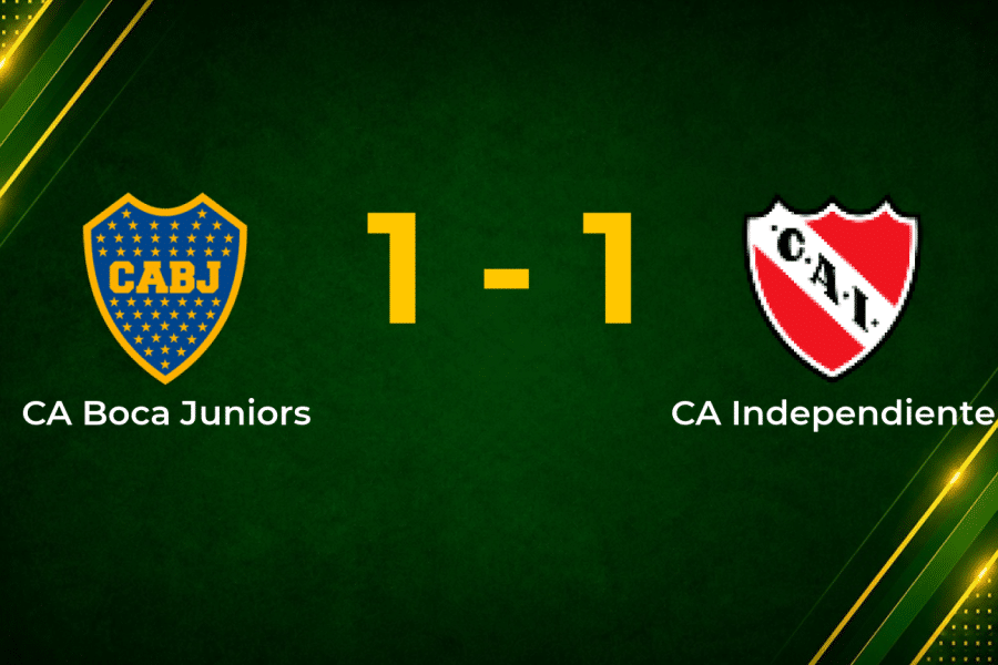 Giménez Penalty Earns Boca Juniors a Point Against 10-Man Independiente