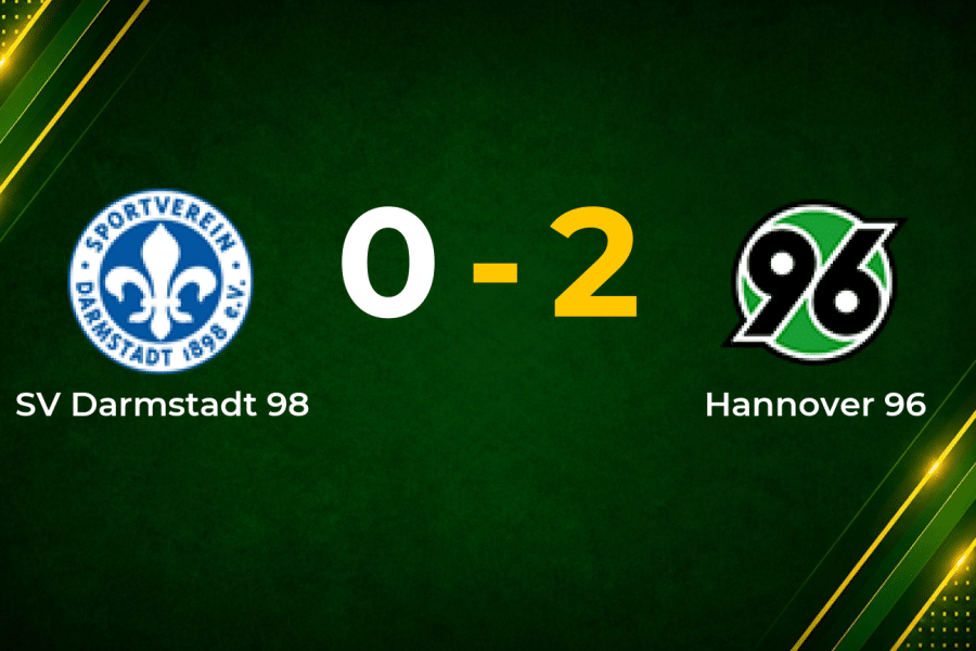 Hannover 96 punish Darmstadt with clinical 2–0 away win in 2. Bundesliga
