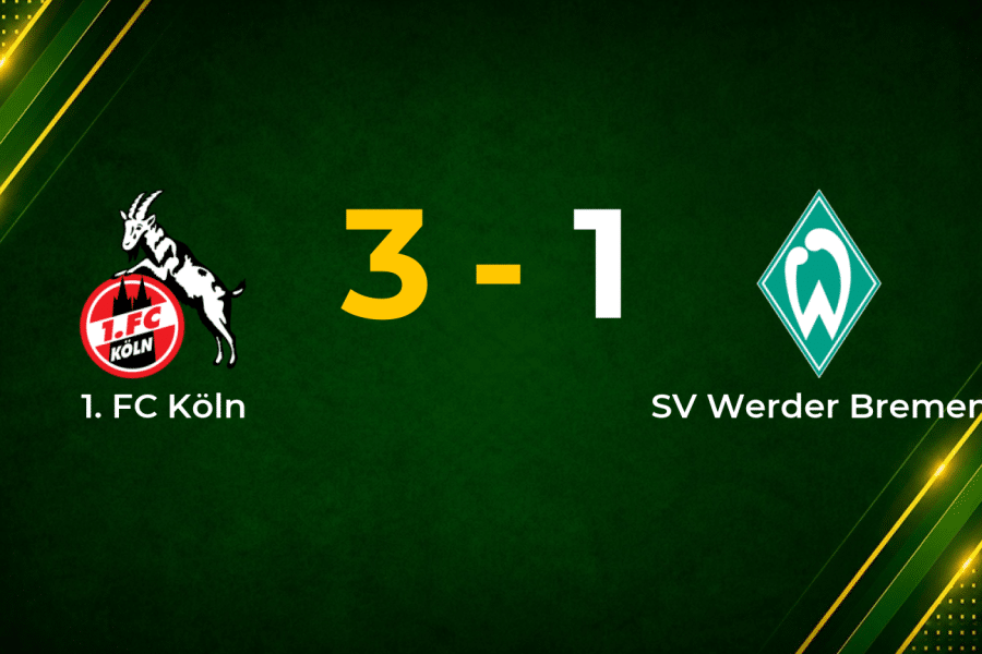 Köln Punish Ten-Man Bremen in Crucial 3–1 Bundesliga Win