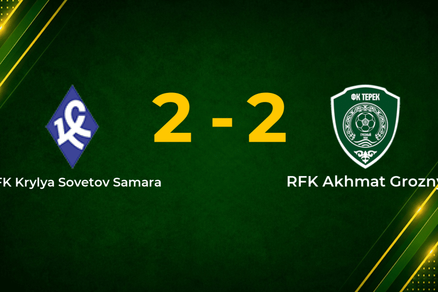 Krylya Sovetov Fight Back to Earn 2–2 Draw with Akhmat Grozny in RFPL Clash