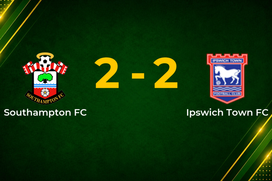 Late Clarke Strike Earns Ipswich Dramatic Draw at Southampton
