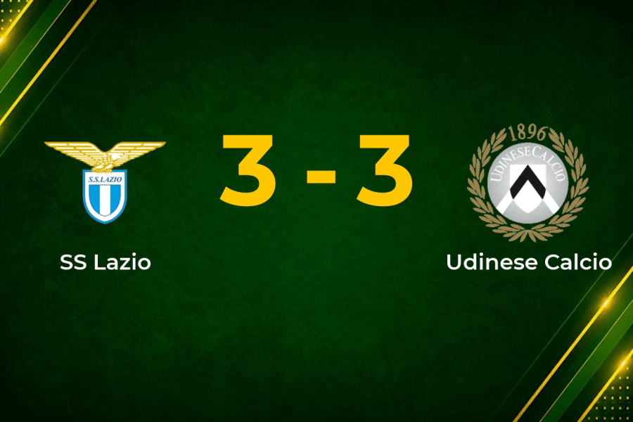 Late Drama in Rome as Lazio and Udinese Share Six-Goal Thriller