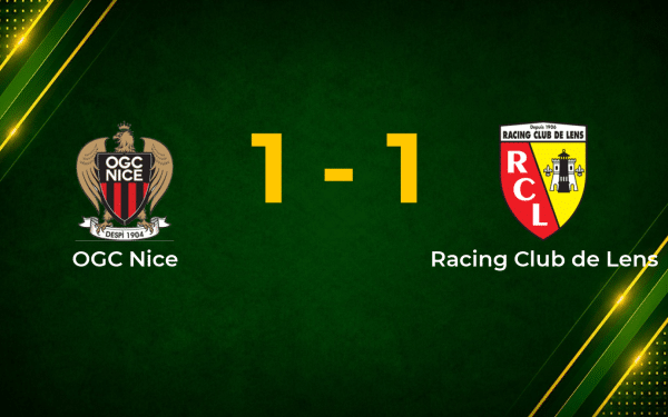 Late El Abdi Strike Earns Nice a Point Against 10-Man Lens