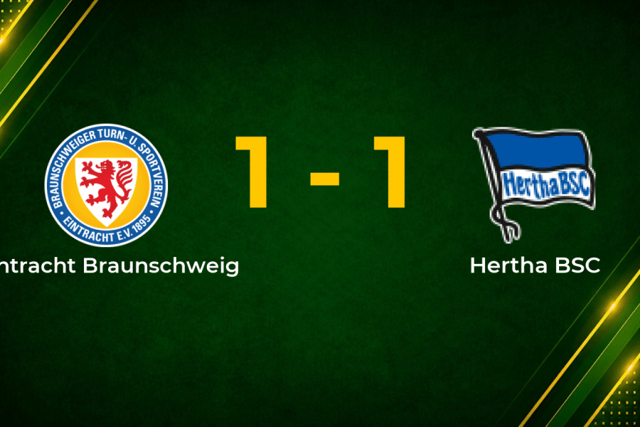 Late Marie Equaliser Earns Braunschweig a Point Against 10-Man Hertha