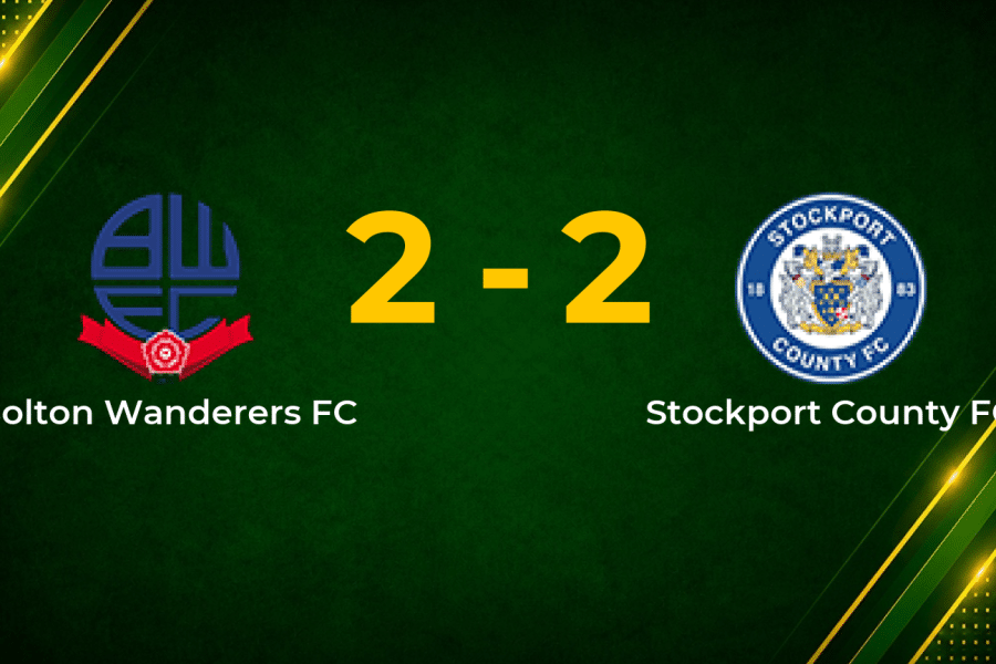 Late Osborn Own Goal Earns Bolton a Point Against 10-Man Stockport