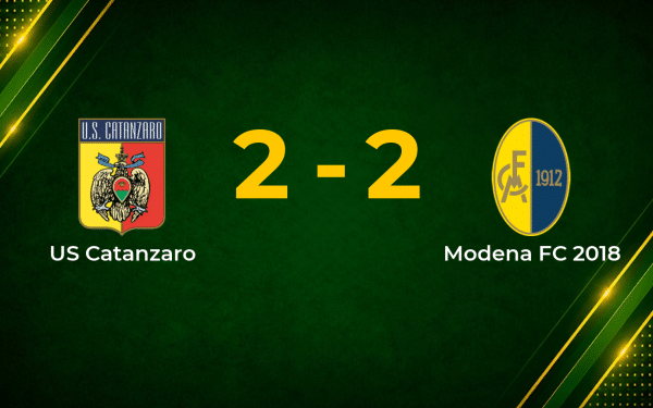 Late Pedro Mendes Strike Denies Catanzaro in Four-Goal Serie B Draw with Modena