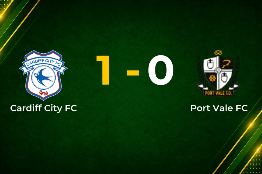 Late Rubin Colwill Strike Edges Cardiff Past Port Vale in League One