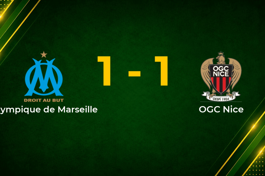Late Wahi Penalty Denies Marseille in Tense Derby Draw with Nice