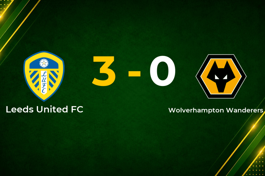 Leeds United sweep aside Wolves with commanding 3–0 home win
