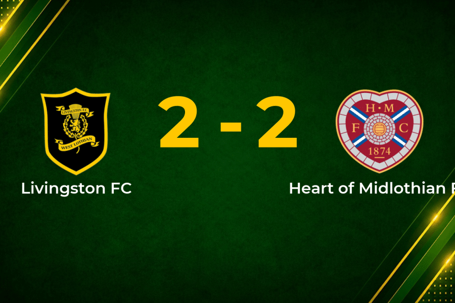 Livingston and Hearts Share the Points in Four-Goal Premiership Draw