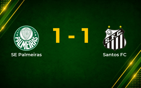 López Cancels Out Rollheiser as Palmeiras and Santos Share the Points
