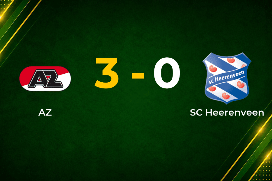 Mijnans Brace Fires AZ to Comfortable Win Over Heerenveen