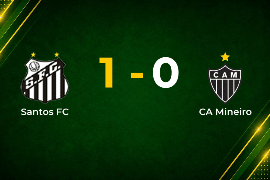 Moises Strikes Off Bench as 10-Man Santos Edge CA Mineiro