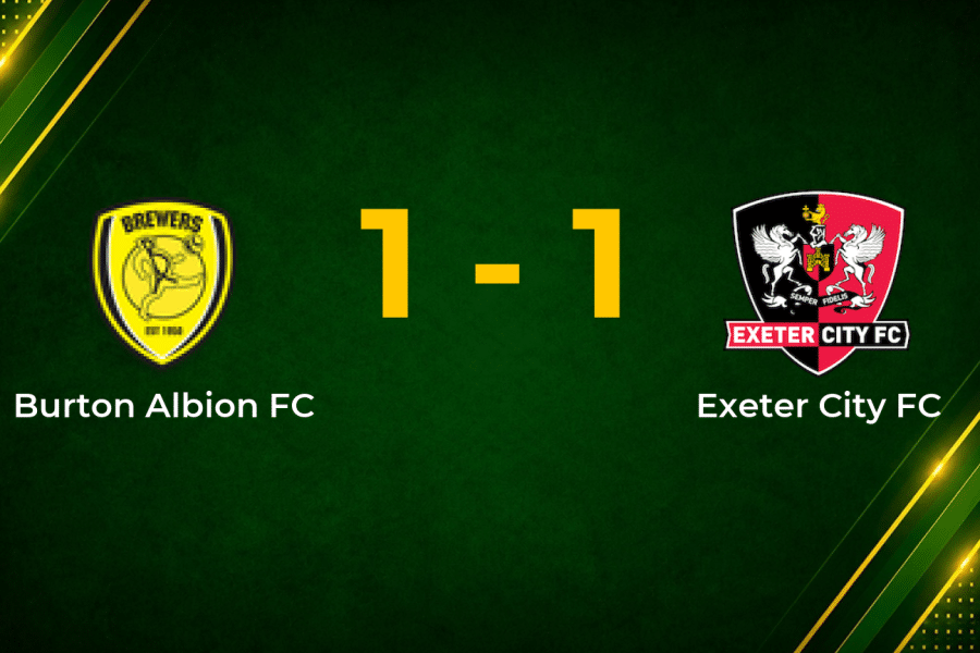 Moon Strike Earns Burton Albion a Point Against Exeter City
