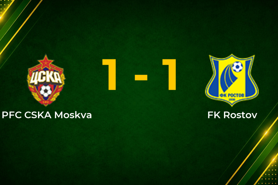 Musaev Cancels Out Ronaldo as CSKA Moskva and Rostov Share the Points