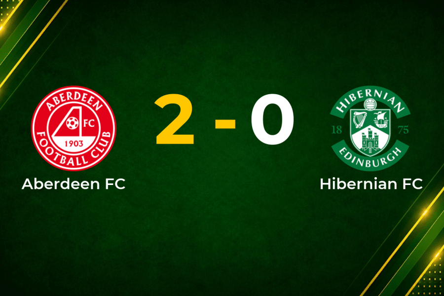 Nisbet Brace Fires Aberdeen Past 10-Man Hibernian
