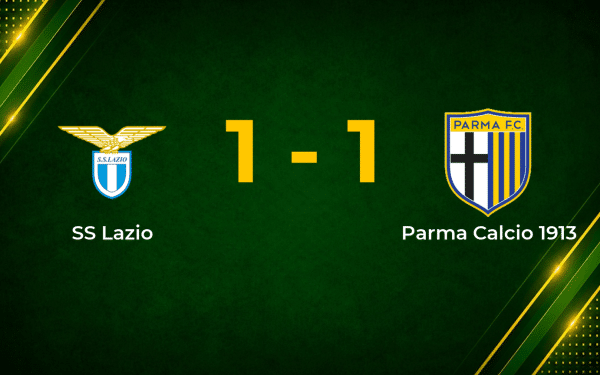 Noslin Strike Rescues Late Point for Lazio Against Parma