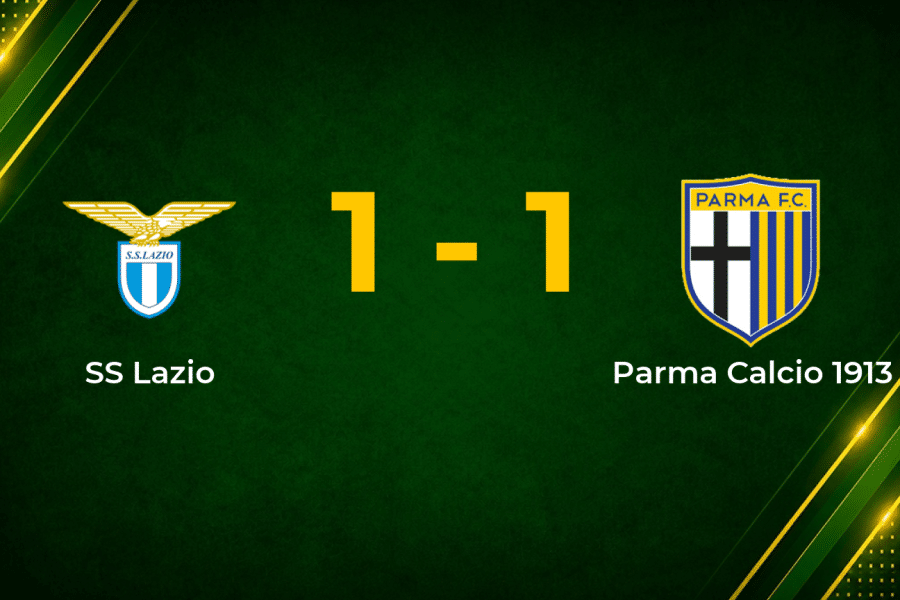 Noslin Strike Rescues Late Point for Lazio Against Parma