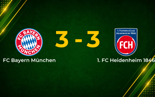 Olise’s 100th-minute equaliser rescues Bayern in six-goal thriller with Heidenheim