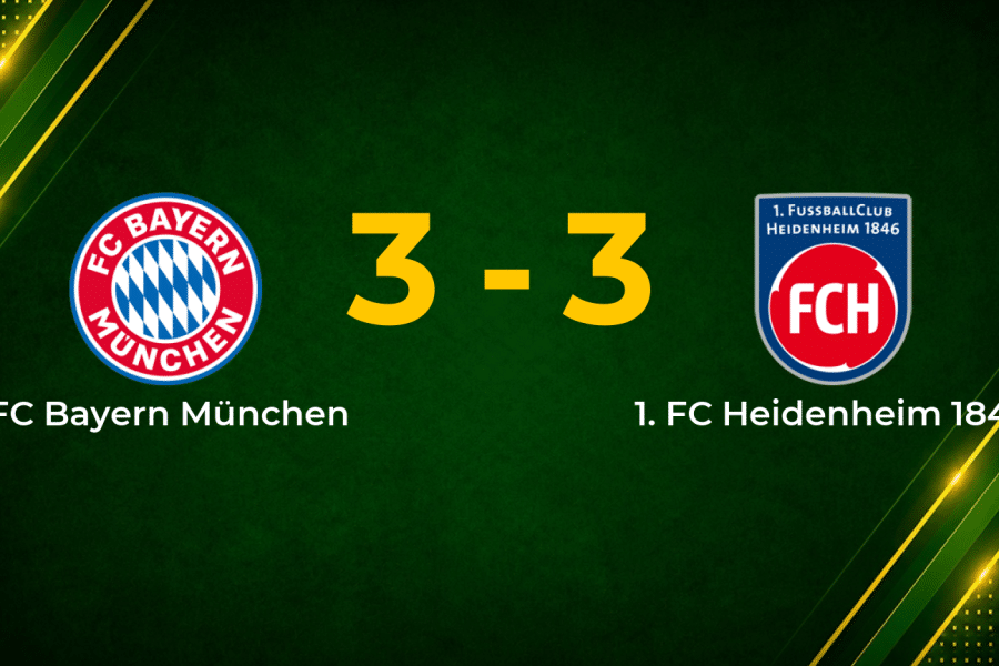Olise’s 100th-minute equaliser rescues Bayern in six-goal thriller with Heidenheim