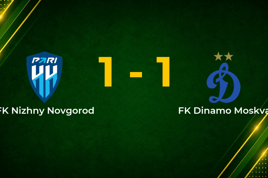 Olusegun Strike Earns Ten-Man Nizhny Novgorod a Point Against Dinamo Moskva