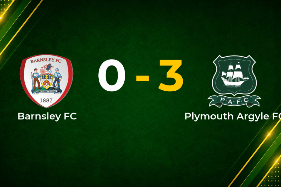 Oseni Brace and Tolaj Strike Fire Plymouth to 3–0 Win at Barnsley