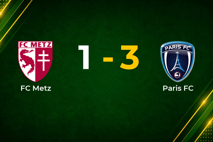 Paris FC stun Metz with late surge to claim vital Ligue 1 away win