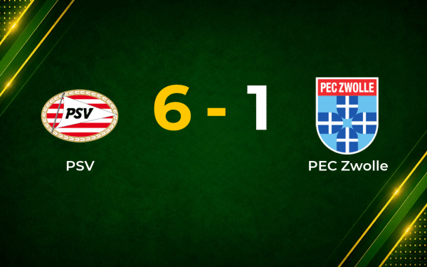 Pepi and Bajraktarevic Inspire Six-Goal PSV Rout of PEC Zwolle