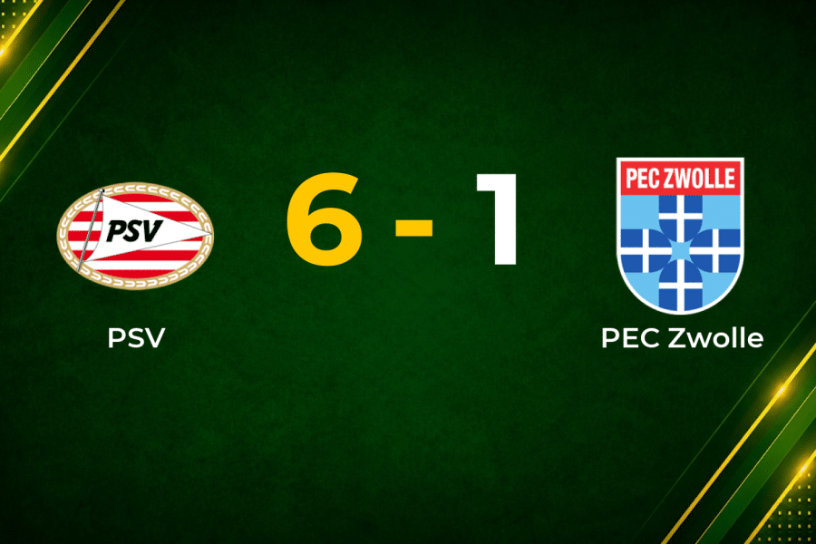 Pepi and Bajraktarevic Inspire Six-Goal PSV Rout of PEC Zwolle