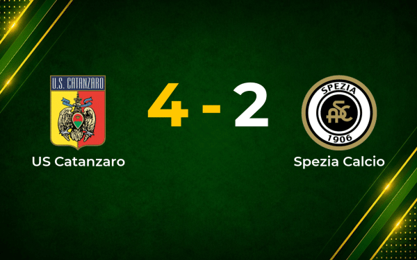 Pittarello Brace Powers Catanzaro to 4–2 Win Over Spezia in Serie B Thriller