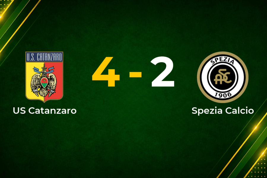 Pittarello Brace Powers Catanzaro to 4–2 Win Over Spezia in Serie B Thriller