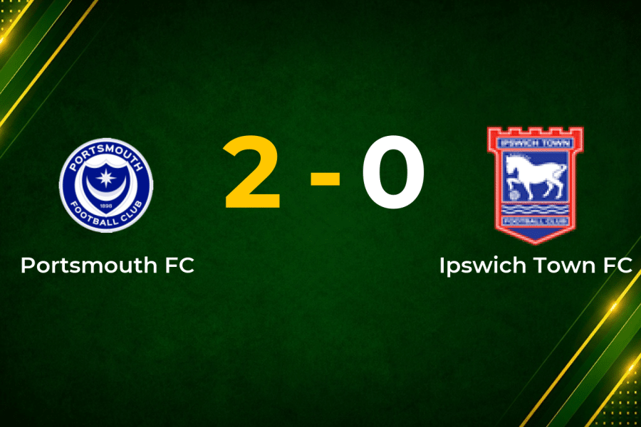 Portsmouth Strike Twice Before Half-Time to See Off Ipswich